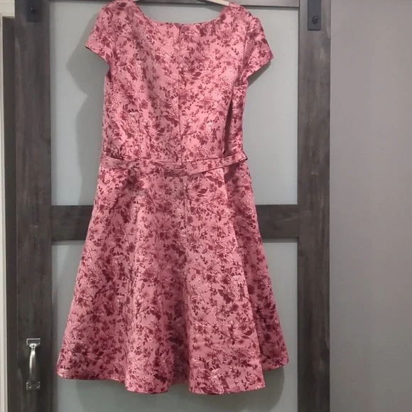 Gal Meets Glam Elle Dress in Pink Rose floral Size 20 - Picture 10 of 10
